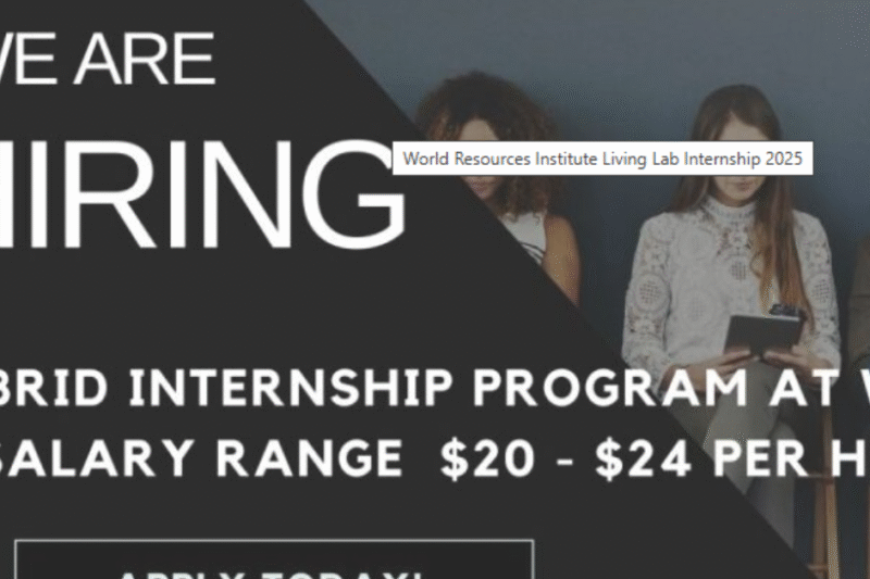 World Resources Institute Living Lab Internship 2025